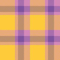 tartan pläd sömlös mönster. klassisk skott tartan design. traditionell skott vävd tyg. skogsarbetare skjorta flanell textil. mönster bricka swatch ingår. vektor