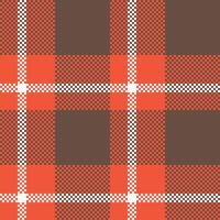 Tartan Muster nahtlos. Süss Schachbrett Muster Vorlage zum Design Ornament. nahtlos Stoff Textur. vektor