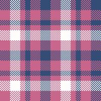 skott tartan pläd sömlös mönster, abstrakt kolla upp pläd mönster. traditionell skott vävd tyg. skogsarbetare skjorta flanell textil. mönster bricka swatch ingår. vektor