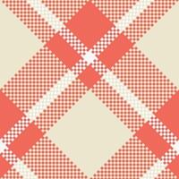 Plaid Muster nahtlos. Gingham Muster Vorlage zum Design Ornament. nahtlos Stoff Textur. vektor