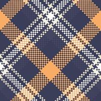 Plaid Muster nahtlos. schottisch Tartan Muster Vorlage zum Design Ornament. nahtlos Stoff Textur. vektor