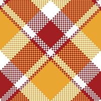 tartan sömlös mönster. ljuv pastell plädar mönster traditionell skott vävd tyg. skogsarbetare skjorta flanell textil. mönster bricka swatch ingår. vektor