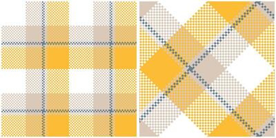 Tartan nahtlos Muster. Tartan Plaid nahtlos Muster. Vorlage zum Design Ornament. nahtlos Stoff Textur. vektor