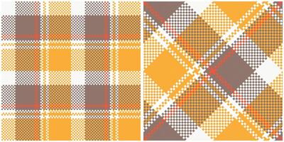 Tartan Muster nahtlos. Süss Plaid Muster traditionell schottisch gewebte Stoff. Holzfäller Hemd Flanell Textil. Muster Fliese Swatch inbegriffen. vektor