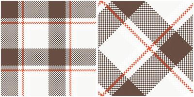 Tartan Muster nahtlos. Süss Plaid Muster Vorlage zum Design Ornament. nahtlos Stoff Textur. vektor