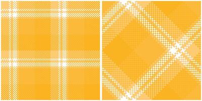 kariert Muster nahtlos. schottisch Plaid, nahtlos Tartan Illustration einstellen zum Schal, Decke, andere modern Frühling Sommer- Herbst Winter Urlaub Stoff drucken. vektor