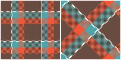 Plaid Muster nahtlos. Tartan nahtlos Muster zum Schal, Kleid, Rock, andere modern Frühling Herbst Winter Mode Textil- Design. vektor