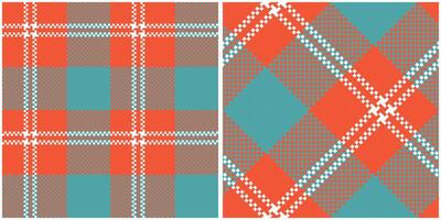 Plaid Muster nahtlos. Gingham Muster nahtlos Tartan Illustration einstellen zum Schal, Decke, andere modern Frühling Sommer- Herbst Winter Urlaub Stoff drucken. vektor