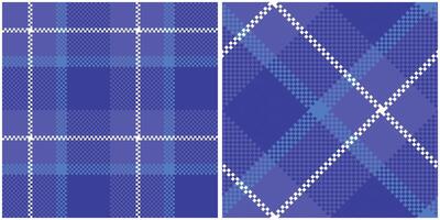 pläd mönster sömlös. tartan pläd sömlös mönster. sömlös tartan illustration uppsättning för scarf, filt, Övrig modern vår sommar höst vinter- Semester tyg skriva ut. vektor