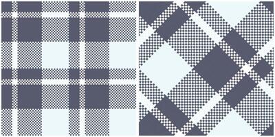 Plaid Muster nahtlos. Prüfer Muster nahtlos Tartan Illustration einstellen zum Schal, Decke, andere modern Frühling Sommer- Herbst Winter Urlaub Stoff drucken. vektor