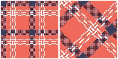 Plaid Muster nahtlos. Tartan nahtlos Muster nahtlos Tartan Illustration einstellen zum Schal, Decke, andere modern Frühling Sommer- Herbst Winter Urlaub Stoff drucken. vektor