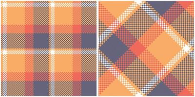 Plaid Muster nahtlos. klassisch Plaid Tartan Vorlage zum Design Ornament. nahtlos Stoff Textur. vektor