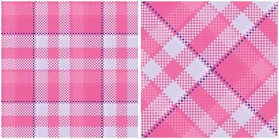 Plaid Muster nahtlos. traditionell schottisch kariert Hintergrund. nahtlos Tartan Illustration einstellen zum Schal, Decke, andere modern Frühling Sommer- Herbst Winter Urlaub Stoff drucken. vektor