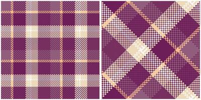 schottisch Tartan Muster. abstrakt prüfen Plaid Muster nahtlos Tartan Illustration einstellen zum Schal, Decke, andere modern Frühling Sommer- Herbst Winter Urlaub Stoff drucken. vektor