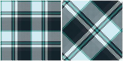 Tartan Muster nahtlos. Pastell- klassisch Plaid Tartan nahtlos Tartan Illustration einstellen zum Schal, Decke, andere modern Frühling Sommer- Herbst Winter Urlaub Stoff drucken. vektor