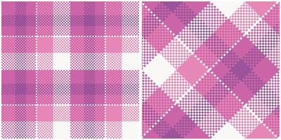 tartan pläd sömlös mönster. gingham mönster. sömlös tartan illustration uppsättning för scarf, filt, Övrig modern vår sommar höst vinter- Semester tyg skriva ut. vektor