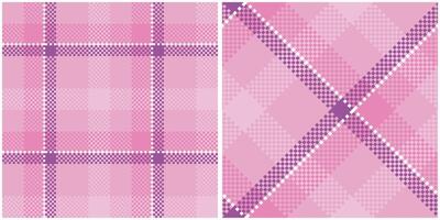 Tartan Plaid nahtlos Muster. schottisch Plaid, nahtlos Tartan Illustration einstellen zum Schal, Decke, andere modern Frühling Sommer- Herbst Winter Urlaub Stoff drucken. vektor