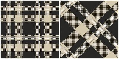 klassisch schottisch Tartan Design. Schachbrett Muster. Vorlage zum Design Ornament. nahtlos Stoff Textur. vektor