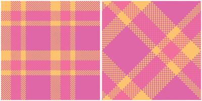 Tartan Plaid nahtlos Muster. Plaid Muster nahtlos. nahtlos Tartan Illustration einstellen zum Schal, Decke, andere modern Frühling Sommer- Herbst Winter Urlaub Stoff drucken. vektor