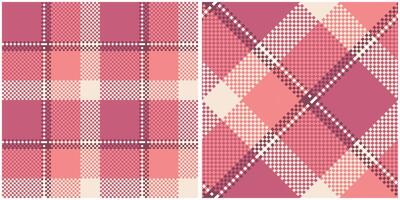 tartan pläd sömlös mönster. checkerboard mönster. flanell skjorta tartan mönster. trendig plattor illustration för bakgrundsbilder. vektor