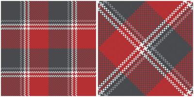 Tartan Muster nahtlos. traditionell schottisch kariert Hintergrund. nahtlos Tartan Illustration einstellen zum Schal, Decke, andere modern Frühling Sommer- Herbst Winter Urlaub Stoff drucken. vektor