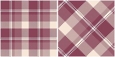 Tartan Plaid nahtlos Muster. Tartan nahtlos Muster. Vorlage zum Design Ornament. nahtlos Stoff Textur. Illustration vektor