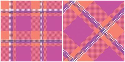 Tartan Plaid nahtlos Muster. abstrakt prüfen Plaid Muster. nahtlos Tartan Illustration einstellen zum Schal, Decke, andere modern Frühling Sommer- Herbst Winter Urlaub Stoff drucken. vektor