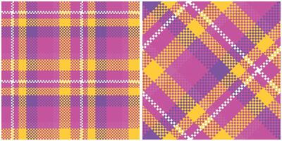 Tartan Plaid Muster nahtlos. schottisch Tartan nahtlos Muster. Flanell Hemd Tartan Muster. modisch Fliesen Illustration zum Tapeten. vektor