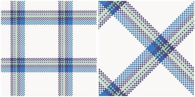 Tartan Plaid Muster nahtlos. Schachbrett Muster. Flanell Hemd Tartan Muster. modisch Fliesen Illustration zum Tapeten. vektor