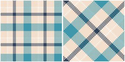 Tartan Plaid Muster nahtlos. Plaid Muster nahtlos. Flanell Hemd Tartan Muster. modisch Fliesen Illustration zum Tapeten. vektor