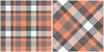 Tartan Plaid Muster nahtlos. abstrakt prüfen Plaid Muster. nahtlos Tartan Illustration einstellen zum Schal, Decke, andere modern Frühling Sommer- Herbst Winter Urlaub Stoff drucken. vektor