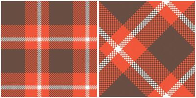 Tartan Muster nahtlos. Süss Schachbrett Muster Vorlage zum Design Ornament. nahtlos Stoff Textur. vektor