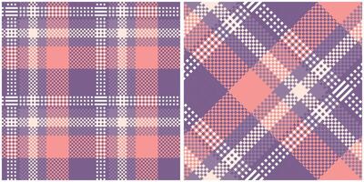 schottisch Tartan Plaid nahtlos Muster, Tartan nahtlos Muster. nahtlos Tartan Illustration einstellen zum Schal, Decke, andere modern Frühling Sommer- Herbst Winter Urlaub Stoff drucken. vektor