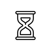 Zeit und Uhr Linie Symbol vektor