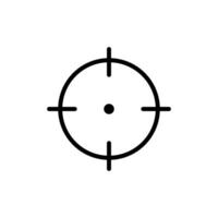 Ziel Symbol. Tor Symbol vektor