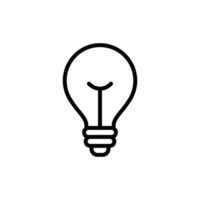 die Glühbirne Symbol Satz. Birne Lampe Symbol, Lampe Symbole, Idee Licht Birne Symbol vektor