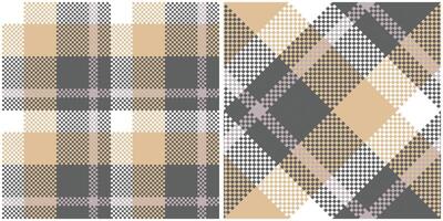 Tartan Muster nahtlos. abstrakt prüfen Plaid Muster nahtlos Tartan Illustration einstellen zum Schal, Decke, andere modern Frühling Sommer- Herbst Winter Urlaub Stoff drucken. vektor