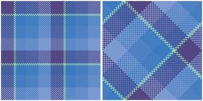 Tartan Plaid Muster nahtlos. Tartan nahtlos Muster. nahtlos Tartan Illustration einstellen zum Schal, Decke, andere modern Frühling Sommer- Herbst Winter Urlaub Stoff drucken. vektor