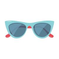 Sonnenbrille. Sommer- Mode Zubehörteil. Illustration isoliert auf Weiß Hintergrund. vektor