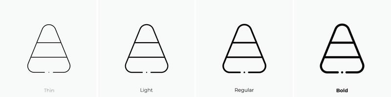 Halloween Symbol. dünn, Licht, regulär und Fett gedruckt Stil Design isoliert auf Weiß Hintergrund vektor