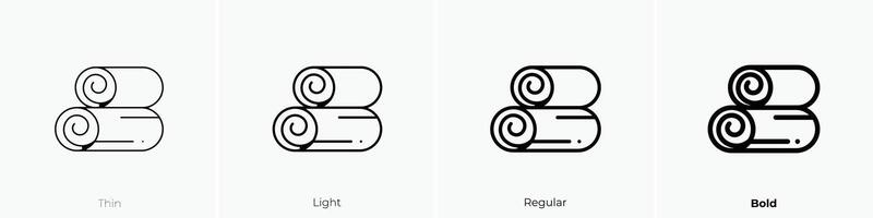 Heuhaufen Symbol. dünn, Licht, regulär und Fett gedruckt Stil Design isoliert auf Weiß Hintergrund vektor