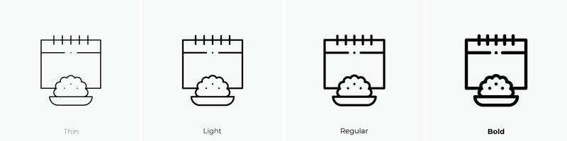 holi Symbol. dünn, Licht, regulär und Fett gedruckt Stil Design isoliert auf Weiß Hintergrund vektor