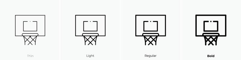 Band Symbol. dünn, Licht, regulär und Fett gedruckt Stil Design isoliert auf Weiß Hintergrund vektor