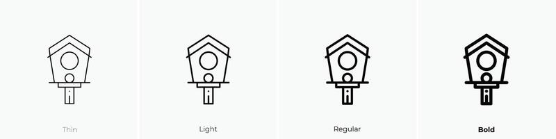 hus ikon. tunn, ljus, regelbunden och djärv stil design isolerat på vit bakgrund vektor