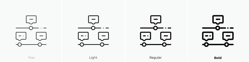 Infografiken Symbol. dünn, Licht, regulär und Fett gedruckt Stil Design isoliert auf Weiß Hintergrund vektor