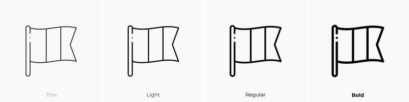 Irland Symbol. dünn, Licht, regulär und Fett gedruckt Stil Design isoliert auf Weiß Hintergrund vektor