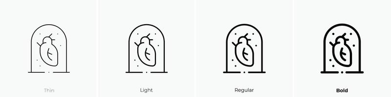 isoliert Symbol. dünn, Licht, regulär und Fett gedruckt Stil Design isoliert auf Weiß Hintergrund vektor