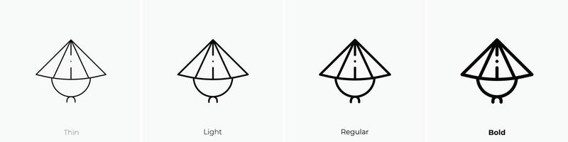 japanisch Symbol. dünn, Licht, regulär und Fett gedruckt Stil Design isoliert auf Weiß Hintergrund vektor