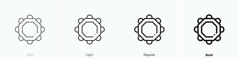 jarocho Symbol. dünn, Licht, regulär und Fett gedruckt Stil Design isoliert auf Weiß Hintergrund vektor