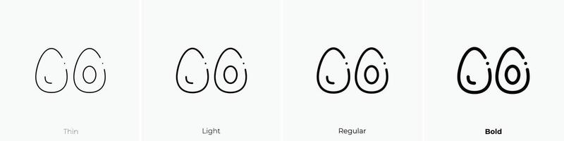 Jordan Symbol. dünn, Licht, regulär und Fett gedruckt Stil Design isoliert auf Weiß Hintergrund vektor